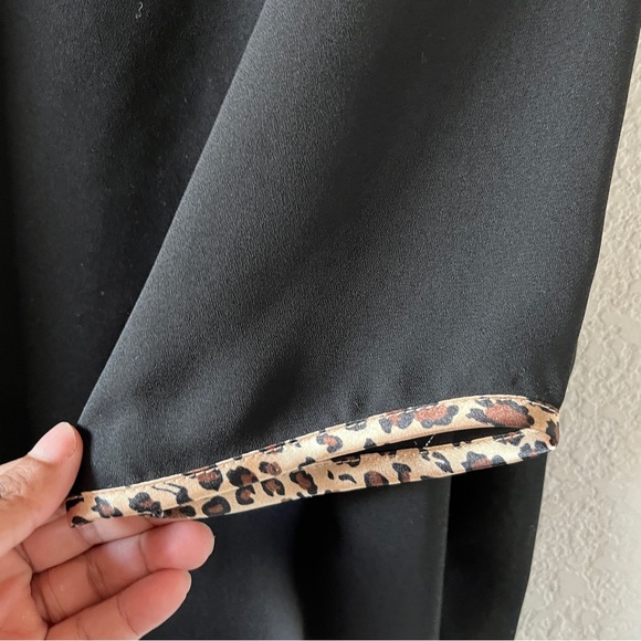 Black transparent open shirt by private luxury Natori - Picture 6 of 6